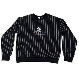 Disney Sweatshirt Black and White Mickey Mouse Size Large